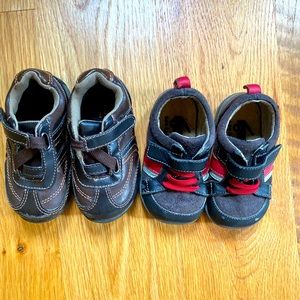 Two pairs - See Kai Run and Sonoma - size 5 baby shoes